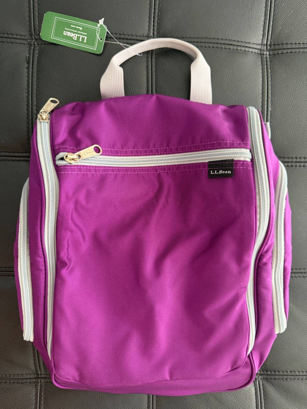 L.L. Bean Antique Plum Personal Organizer Toiletry Bag Large